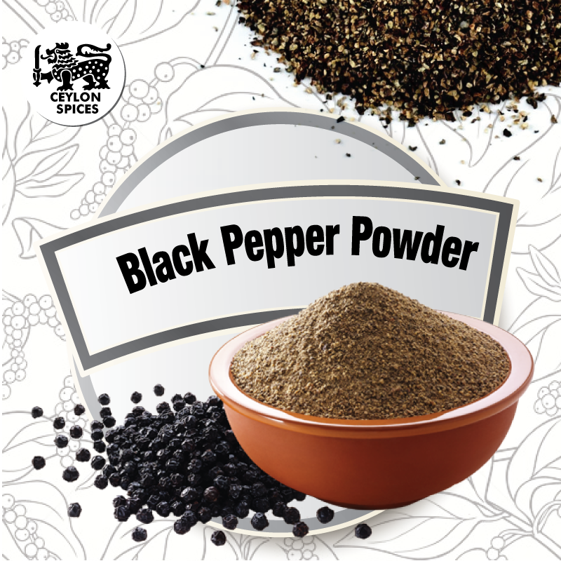 Premium quality Organic Black Pepper Powder for Europe Ekowarehouse