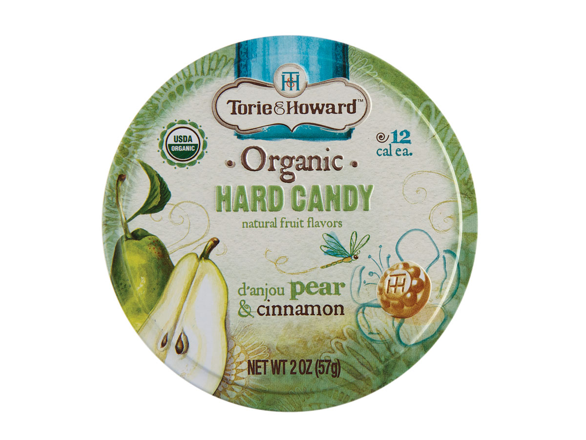 Pear & Cinnamon Organic Hard Candy 2 oz tin Ekowarehouse