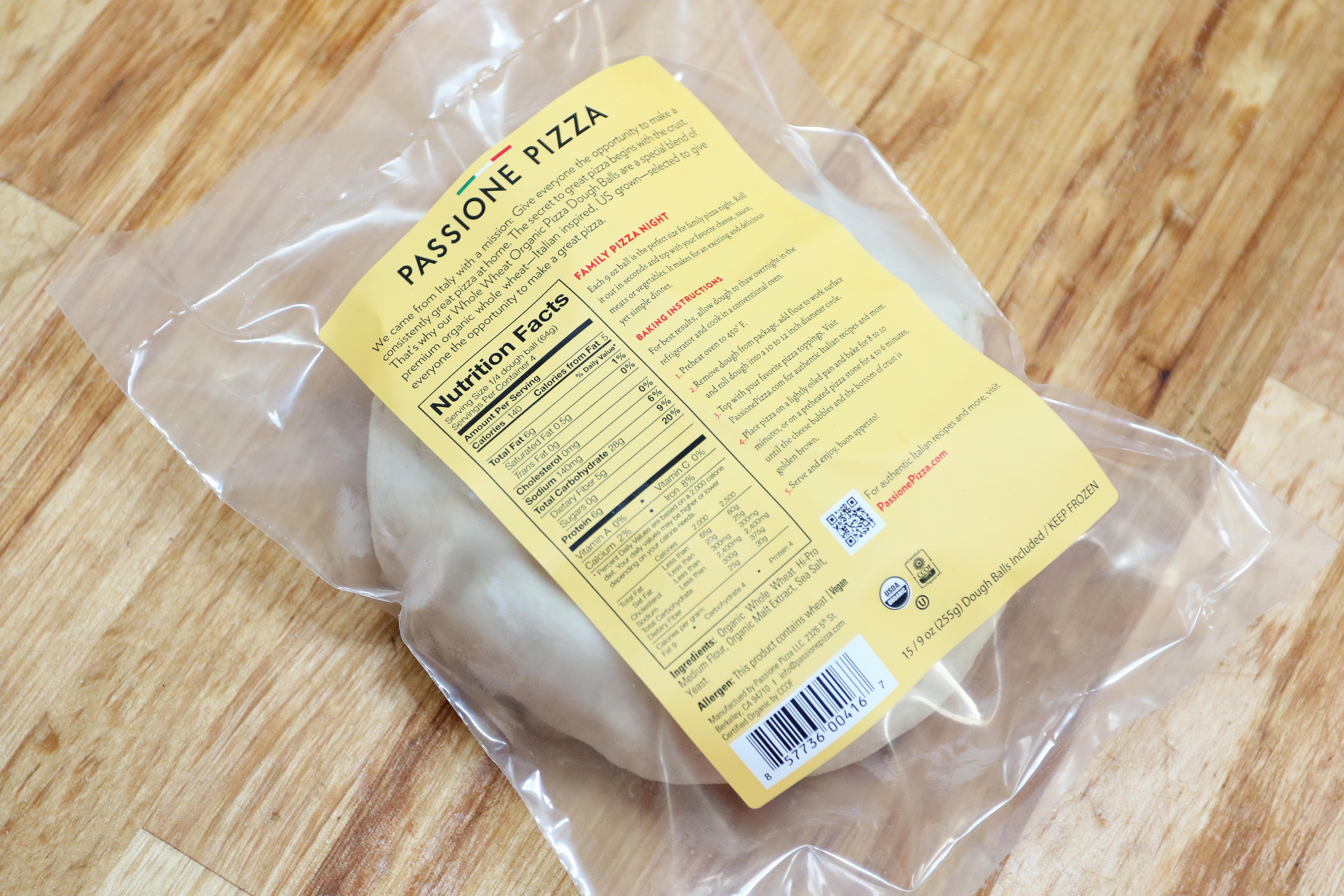 100 Whole Wheat Organic Pizza Dough Ball Ekowarehouse