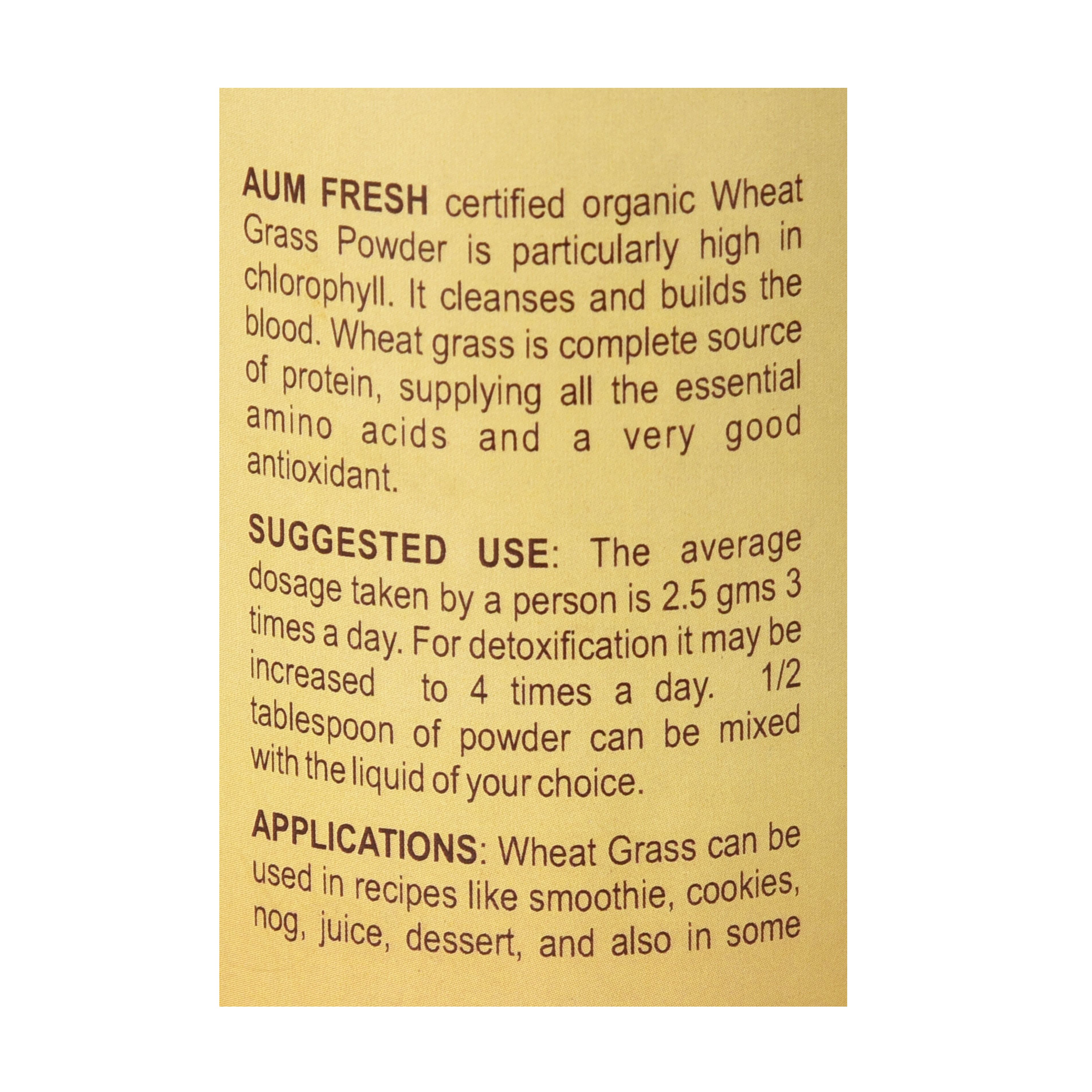 Freeze Dried Wheatgrass Powder Ekowarehouse