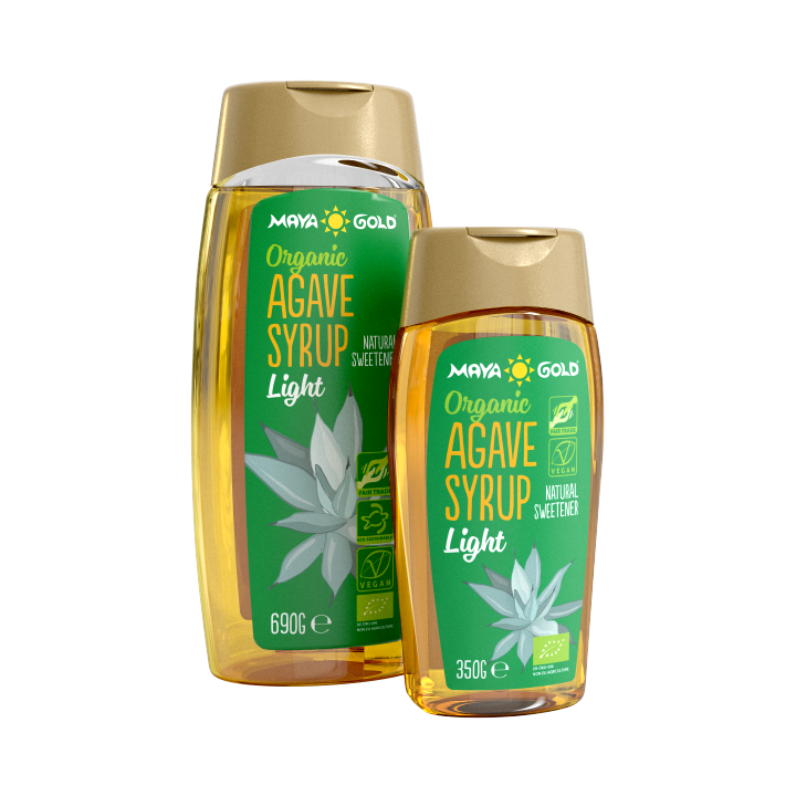 Maya Gold Retail Organic Agave Syrup Light 690g and 350g Ekowarehouse