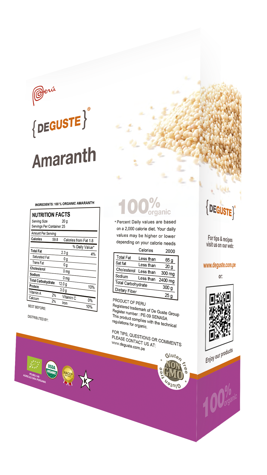 Organic Amaranth Grain Ekowarehouse