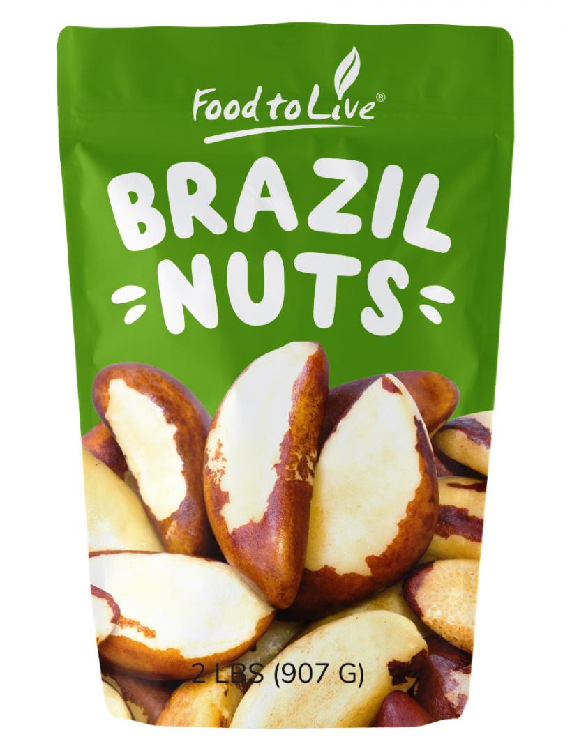 Raw Brazil Nuts by Food to Live ( No Shell, Kosher) — 2 Pounds