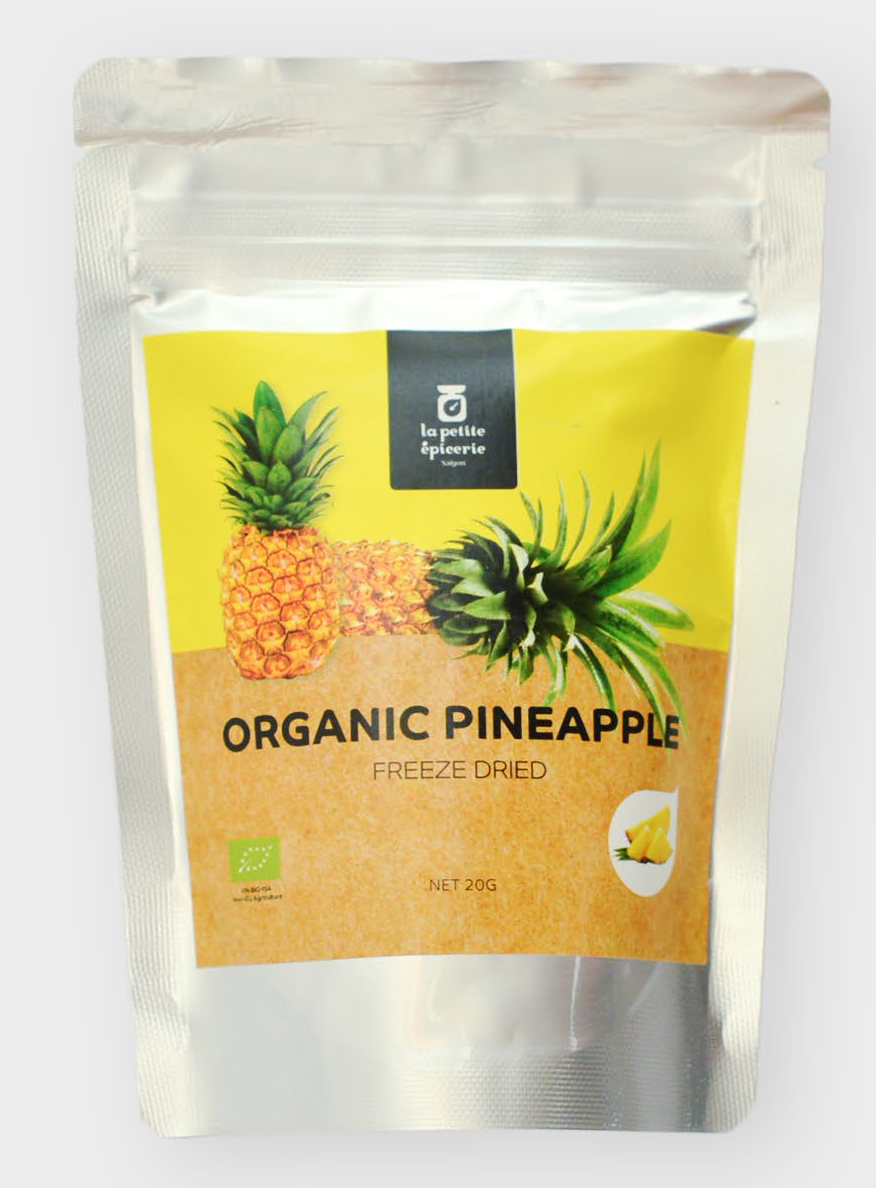 Organic Freeze dried pineapple Ekowarehouse