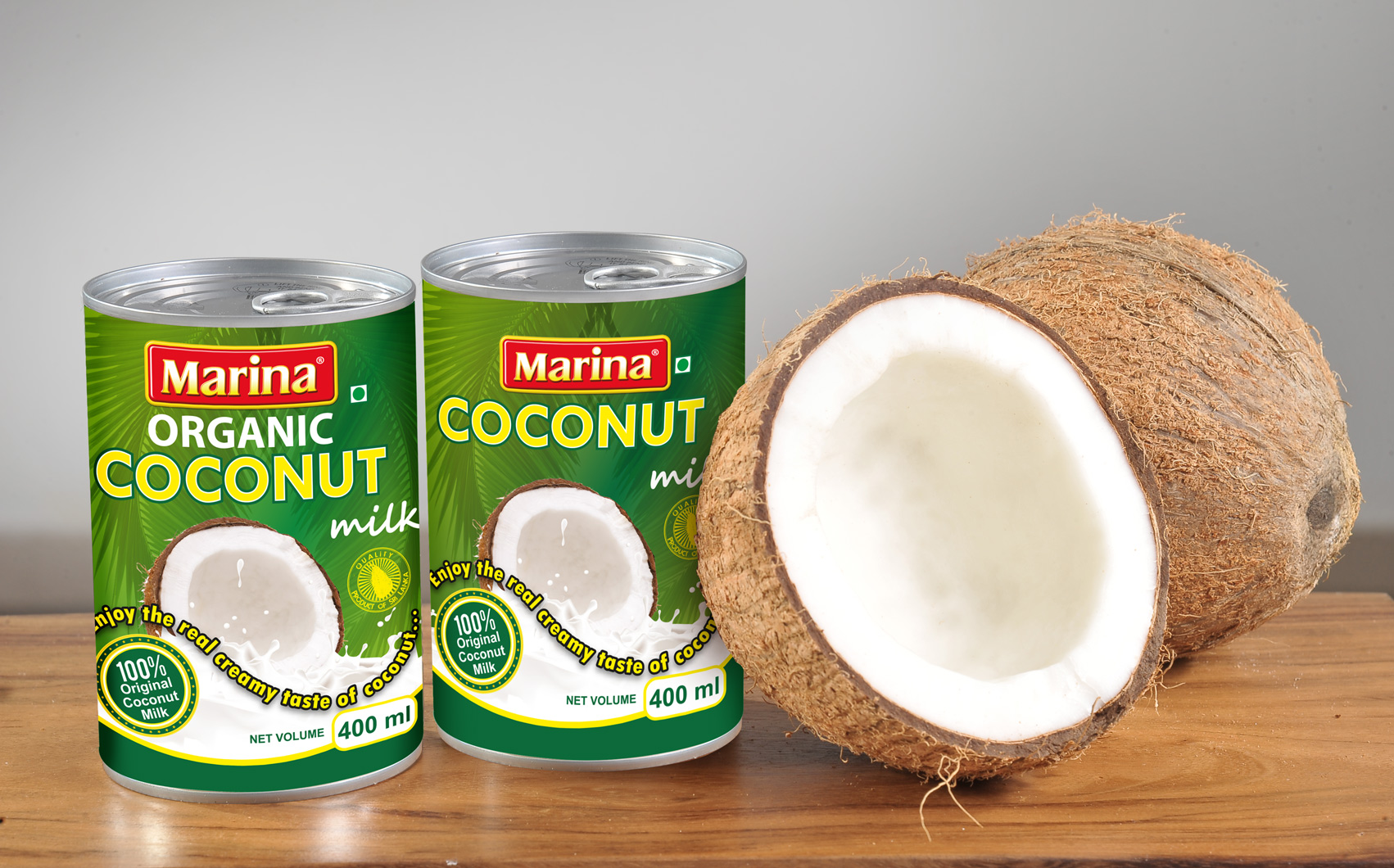 Organic Coconut Milk (fat content 22, 17, 12, 9, 7) Ekowarehouse