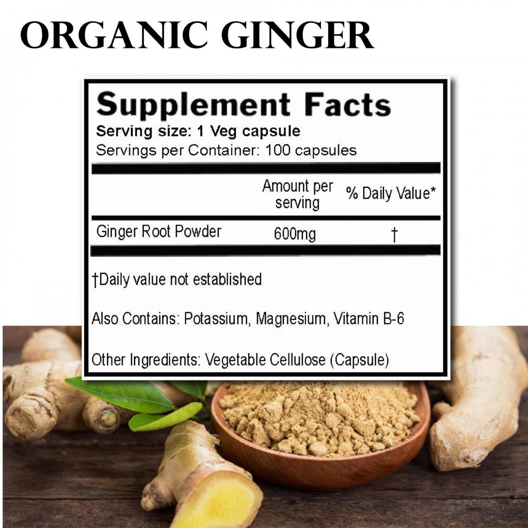Organic Ginger Capsules in Bulk for Wholesale Price Ekowarehouse