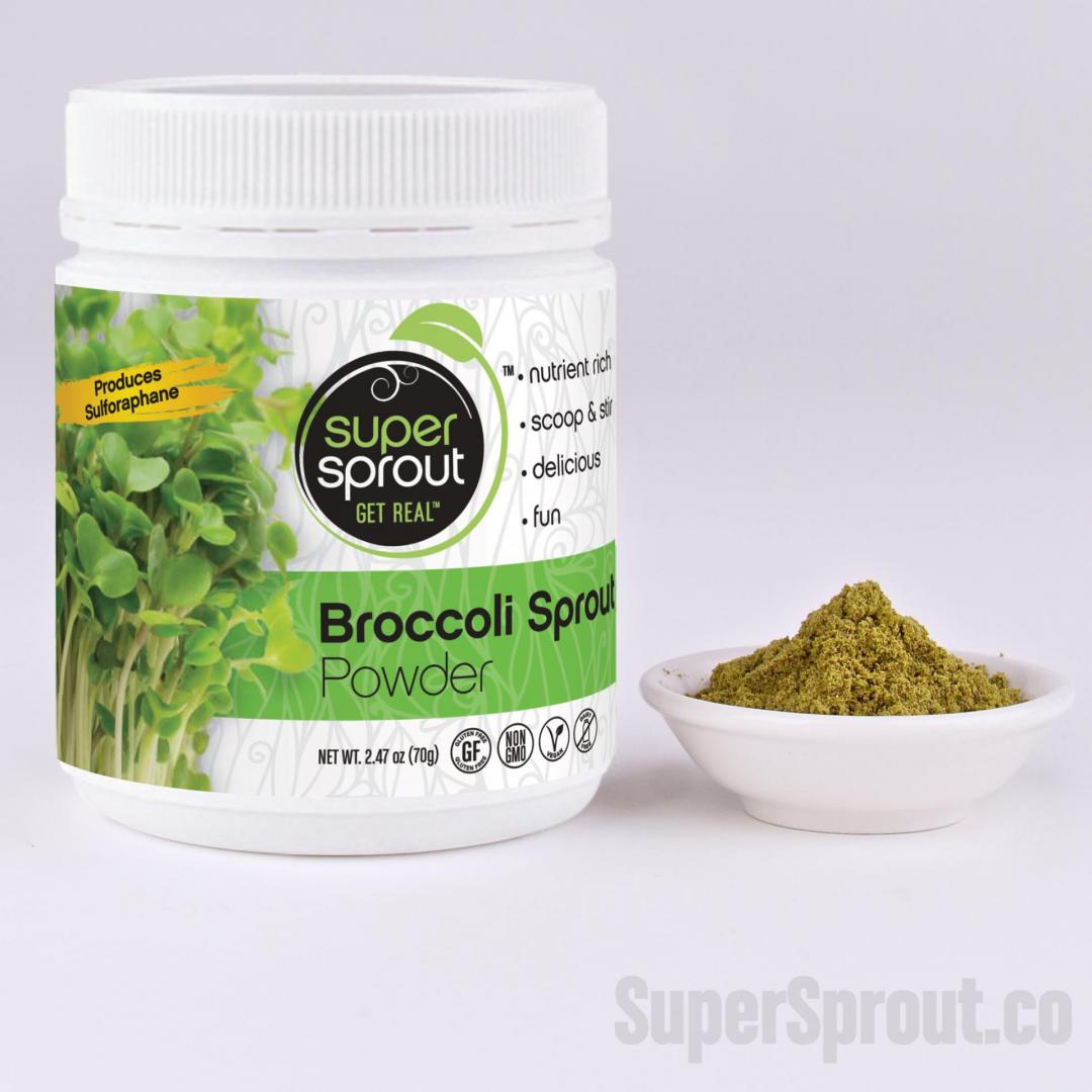 Organic Broccoli Sprout Powder 70GM & 135GMs Ekowarehouse