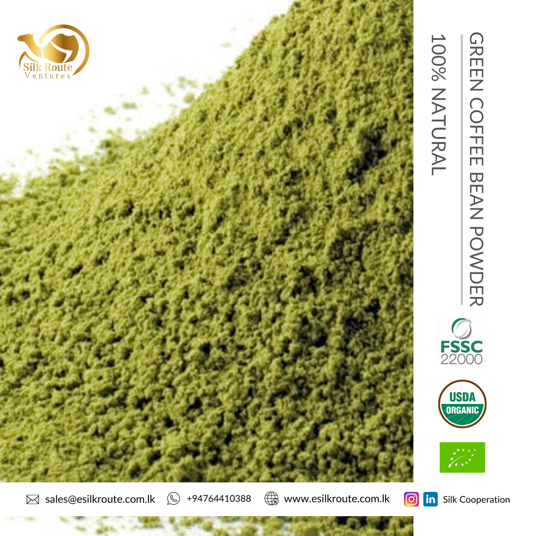 Organic Green Coffee Bean Powder from Sri Lanka Ekowarehouse