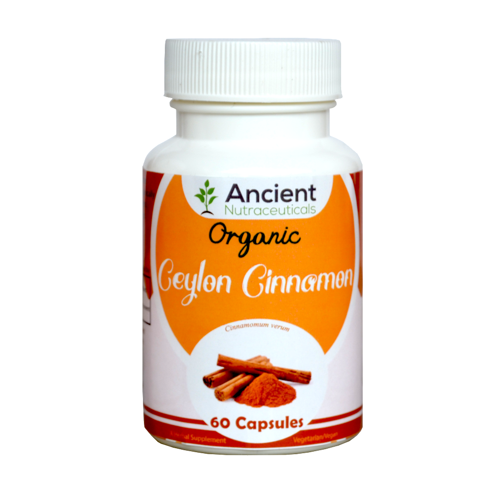 Organic Ceylon Cinnamon Dalchini Capsules from Ancient Nutraceuticals