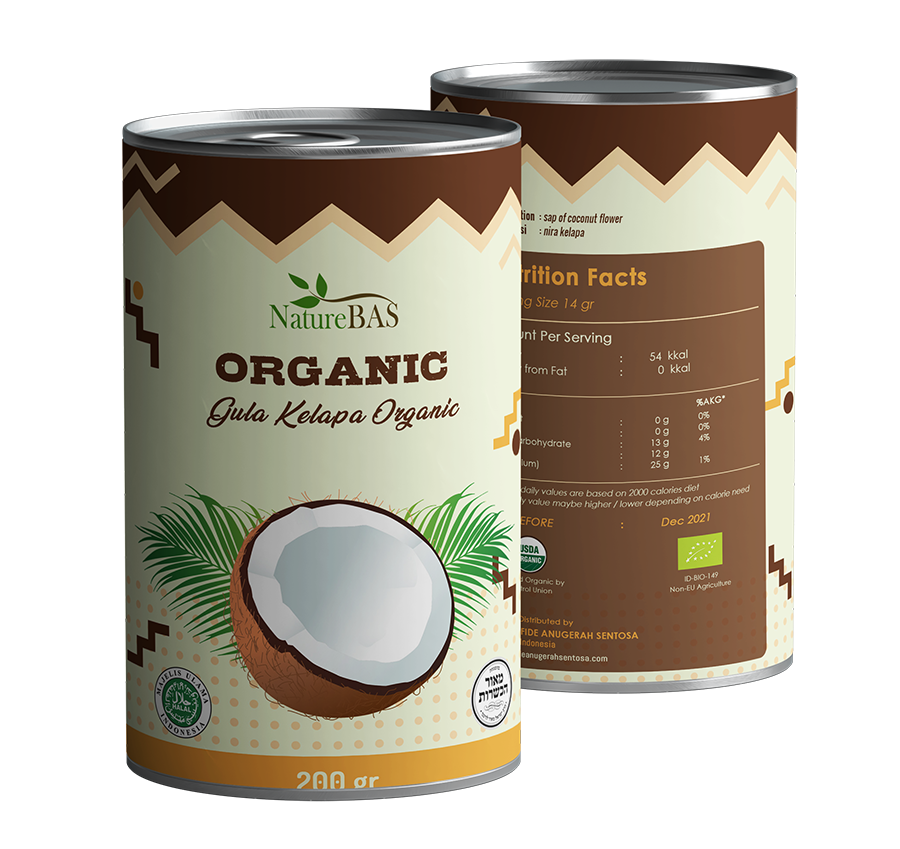 OEM Coconut Sugar Composite Can Packaging Ekowarehouse