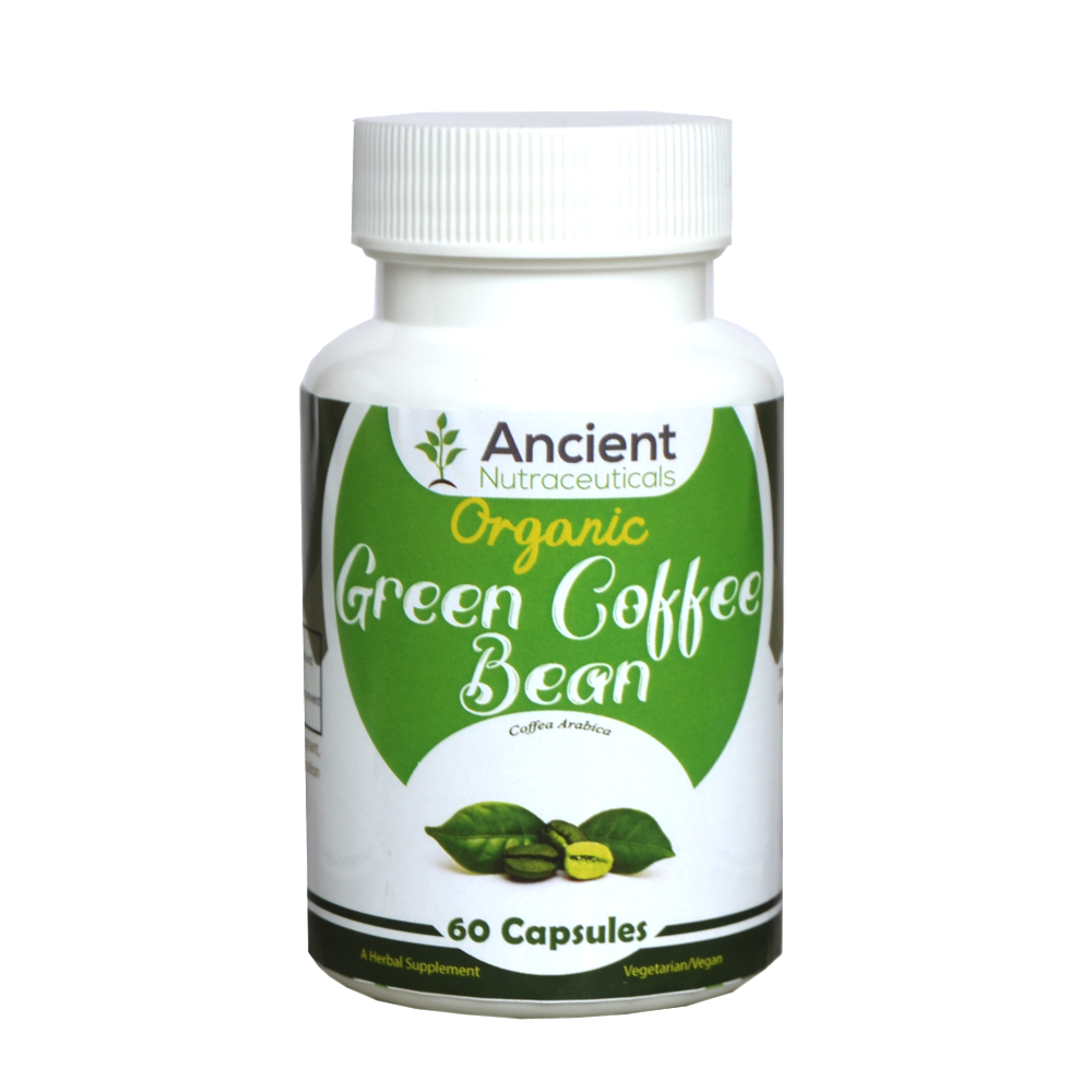 Organic Green Coffee Bean Capsules from ANCIENT NUTRA in Bulk for