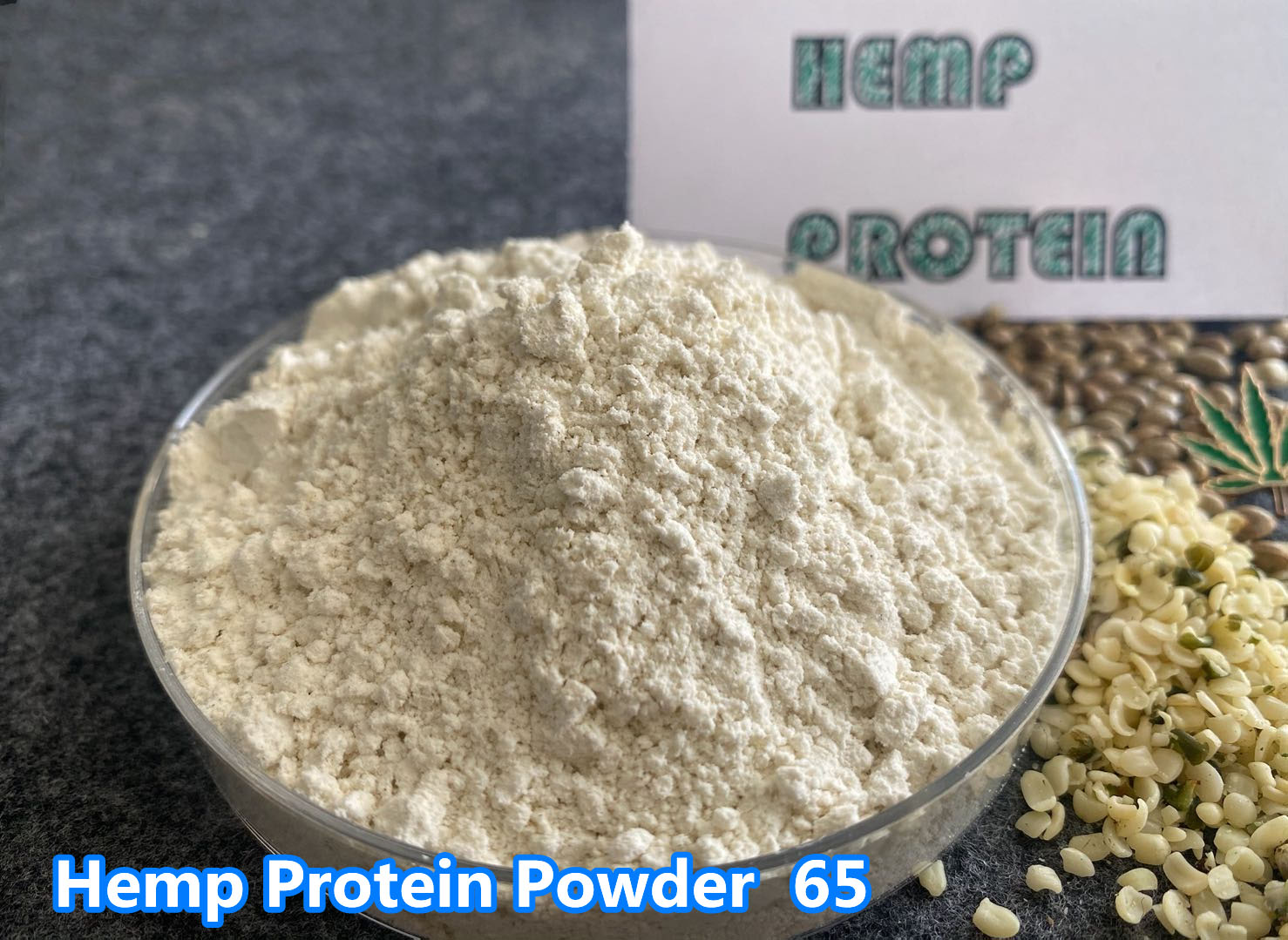 Organic hulled hemp seed protein powder 65 Ekowarehouse