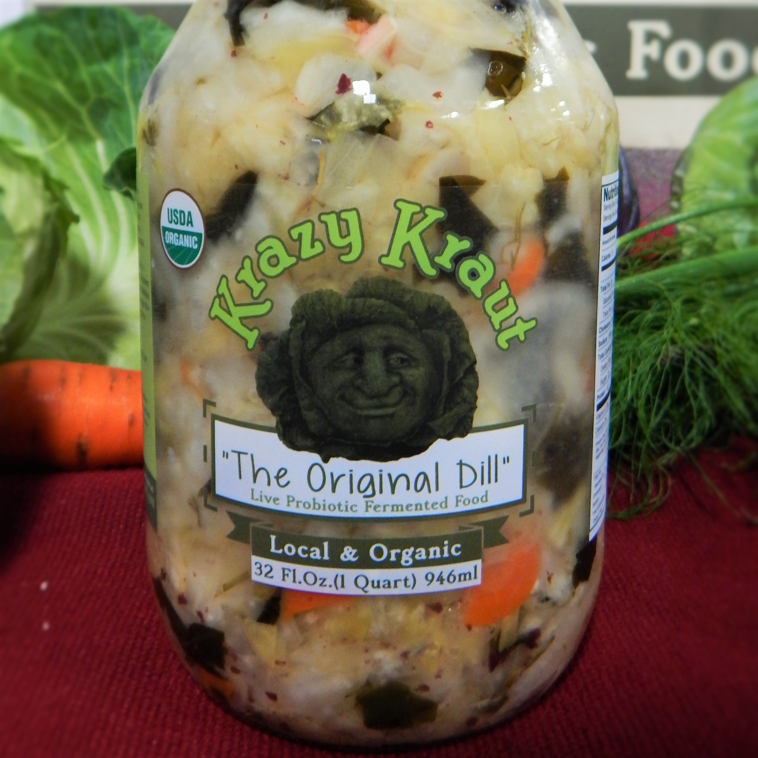 Original Dill Organic Sauerkraut With Probiotics Ekowarehouse