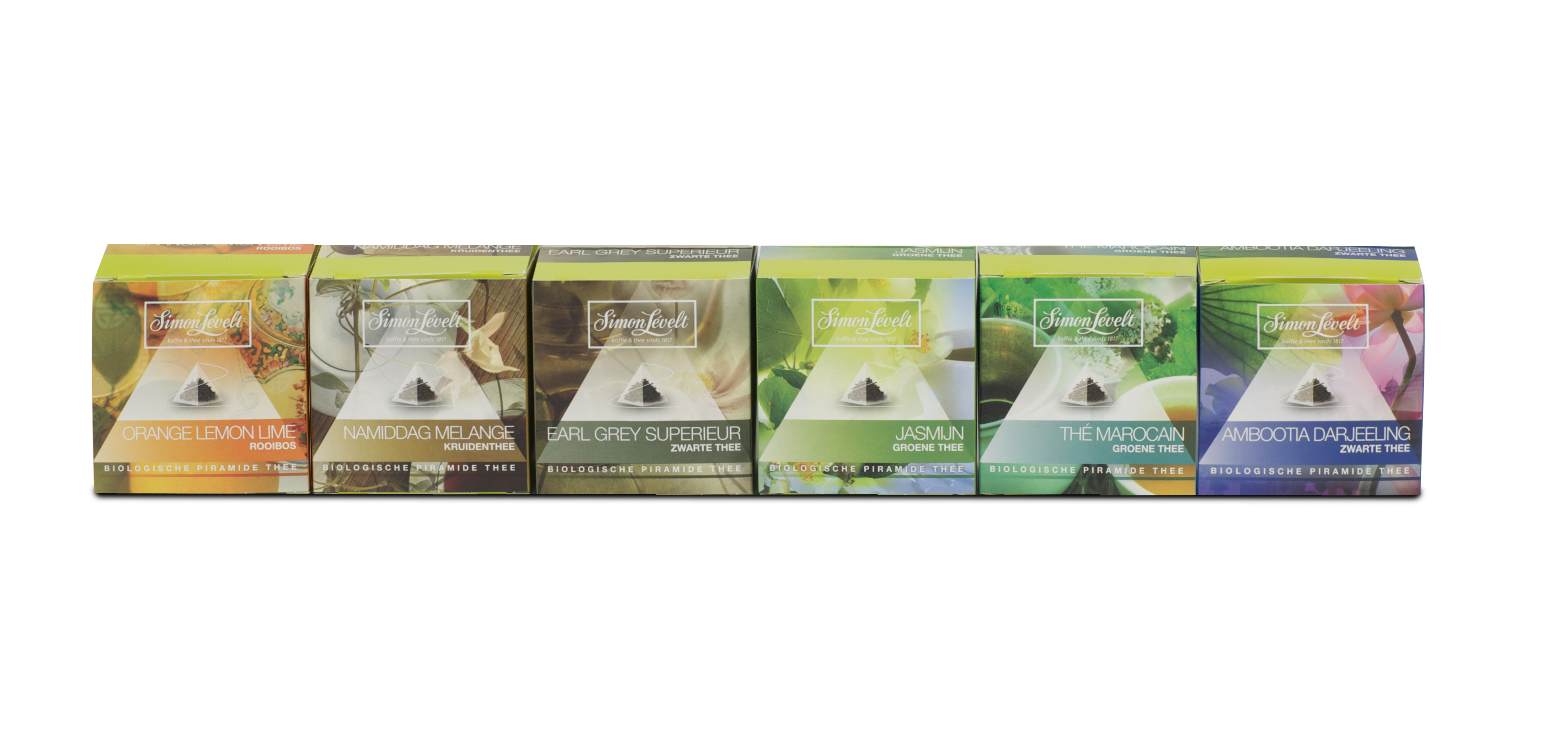 Organic Pyramid Tea Bags Available In 6 Flavours (Jasmine, Darjeeling, Morroccon, Rooibos