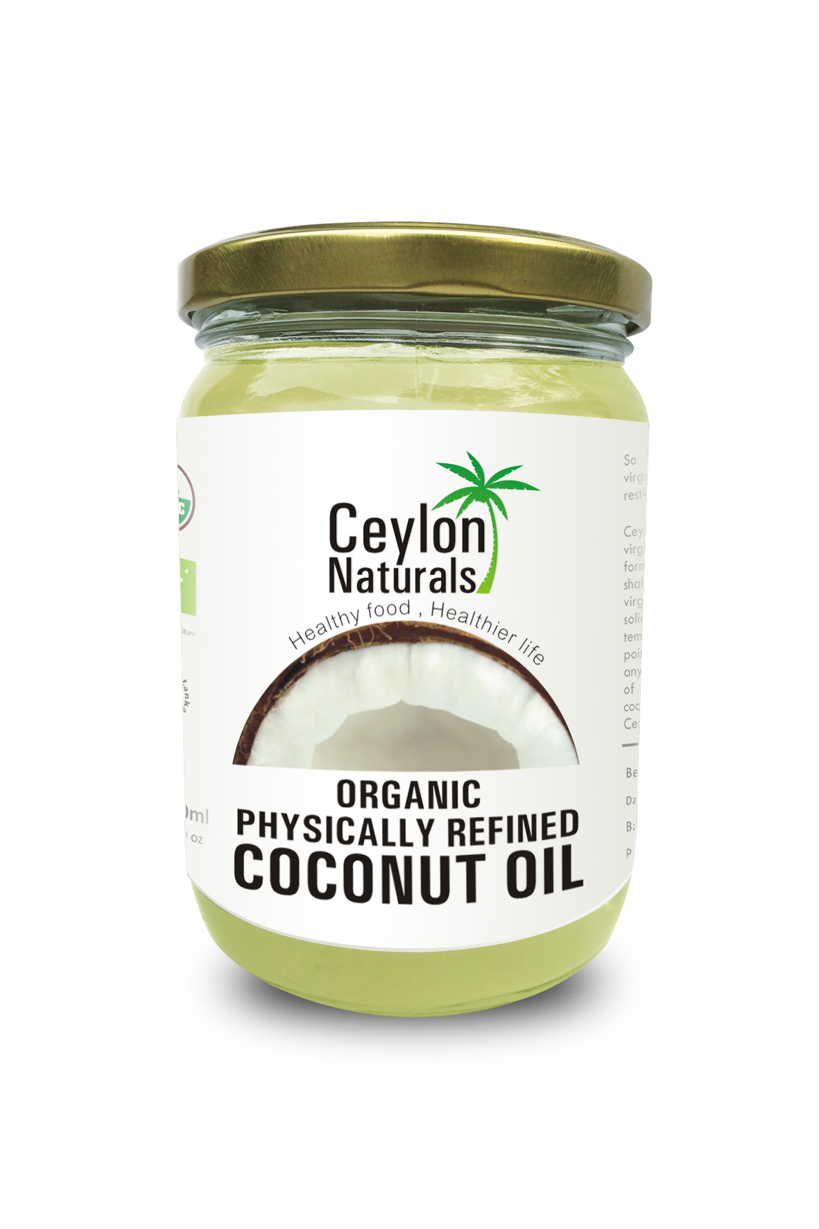 Physically Refined Coconut Oil Ideal For Deep Frying & High