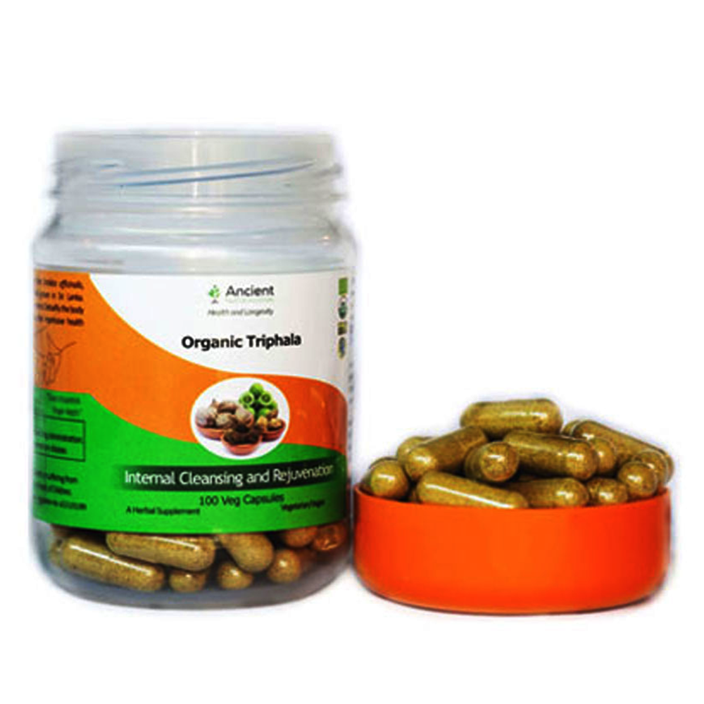 Organic Triphala Capsules in Bulk from ANCIENT NUTRA for Wholesale Price Ekowarehouse
