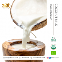 Organic Premium Quality Pure Coconut Milk - 11% Fat from Ceylon