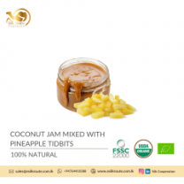 Sweet Taste Organic Coconut Jam mixed with Pineapple Tidbits