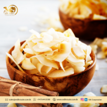 Premium Quality Healthy Snack - Organic Ginger Flavored Coconut Chips