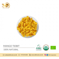 Organic Dried Mango Tidbits from Sri Lanka