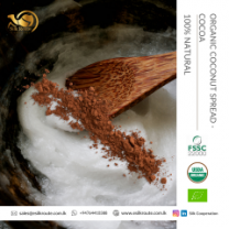 100% Organic Gluten-Free Cocoa Coconut Spread/Jam for Europe